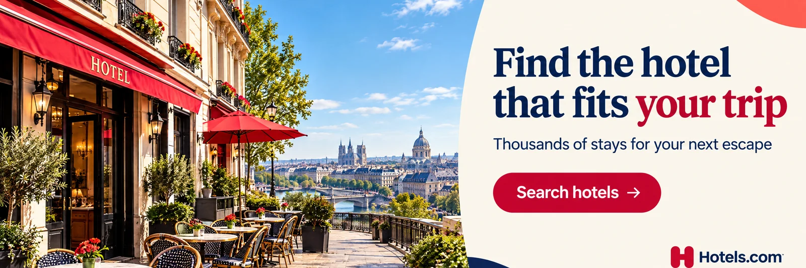 Hotels.com — Find the hotel that fits your trip, thousands of stays for your next escape
